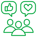 User engagement improvement icon